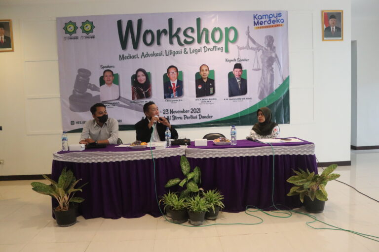 seminar litigasi,advokasi,mediasi dan legal drafting di aula masjid albirru bojonegoro 22-23 november 2021