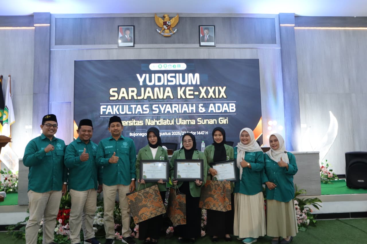 Jadi Titik Awal Langkah Baru Dimulai, Yudisium Fakultas Syri’ah dan Adab UNUGIRI Lahirkan 145 Sarjana Muda