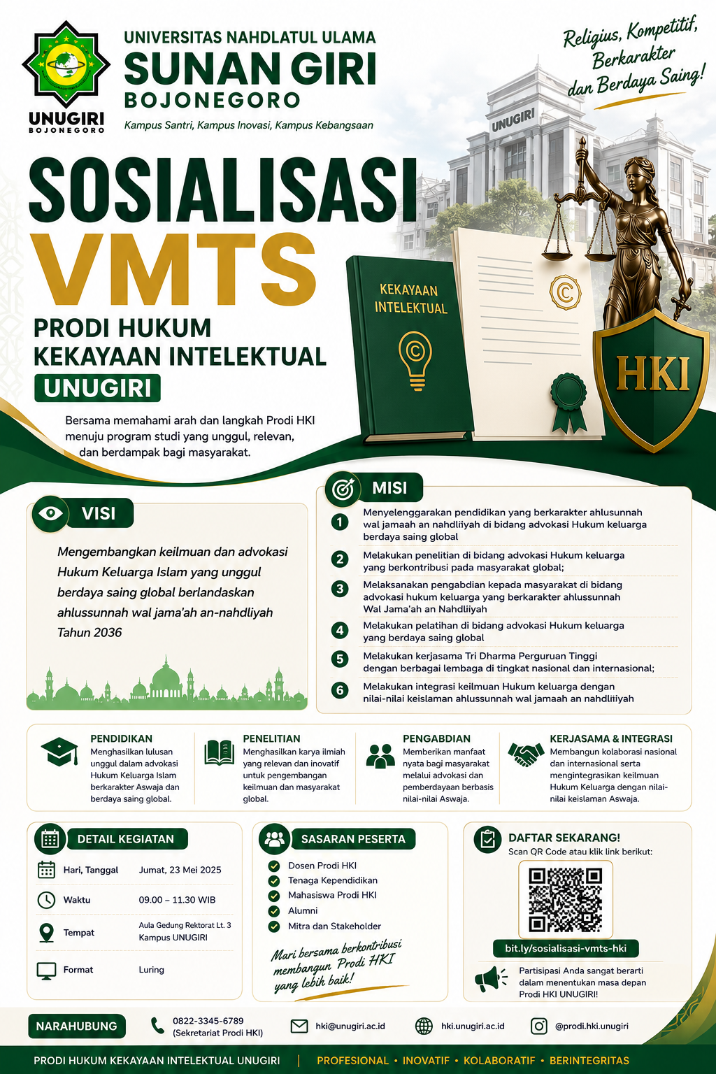 Flyer Sosialisasi Visi Misi Tujuan dan Strategi